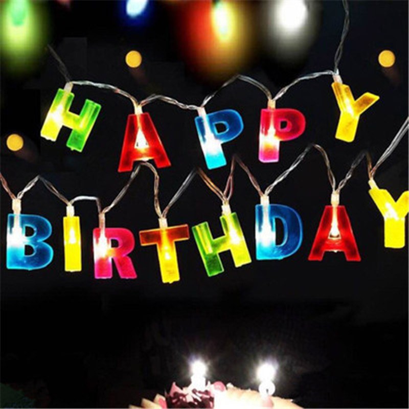 LED string light-letters