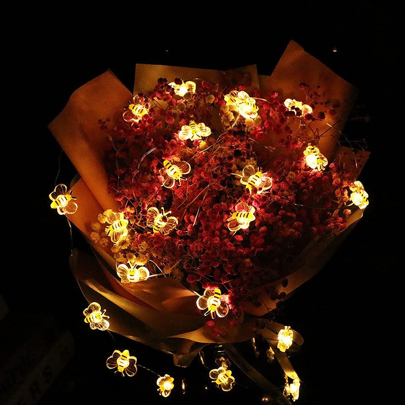 2AA Christmas series copper wire light-BEE – YZ-20374