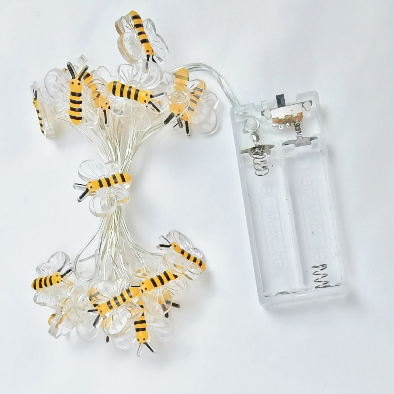 2AA Christmas series copper wire light-BEE – YZ-20374