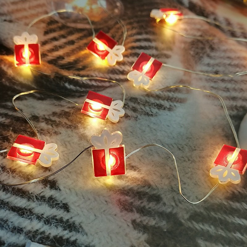 2AA Christmas series copper wire light-gift box – YZ-20376