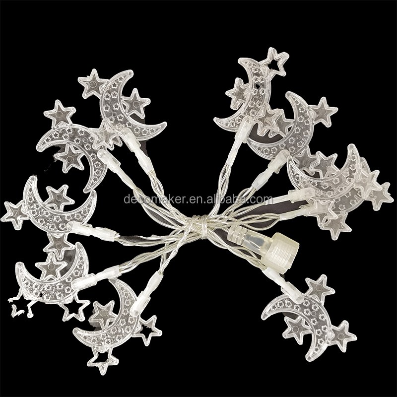 Christmas string lights-moon star