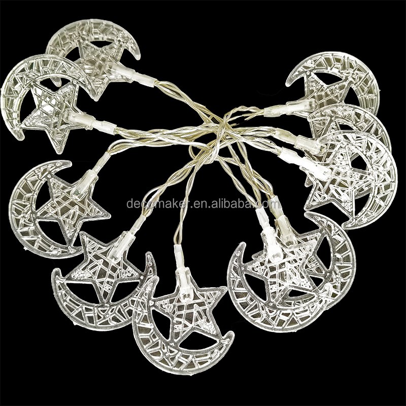Christmas string lights-moon star
