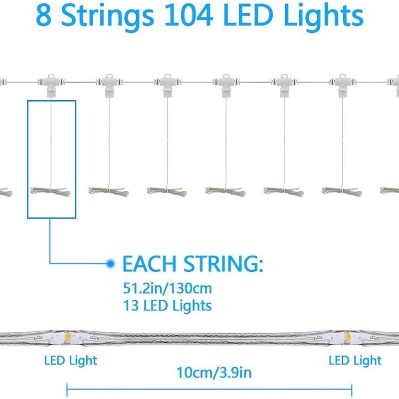 E Umbrella copper wire Light-RGB
