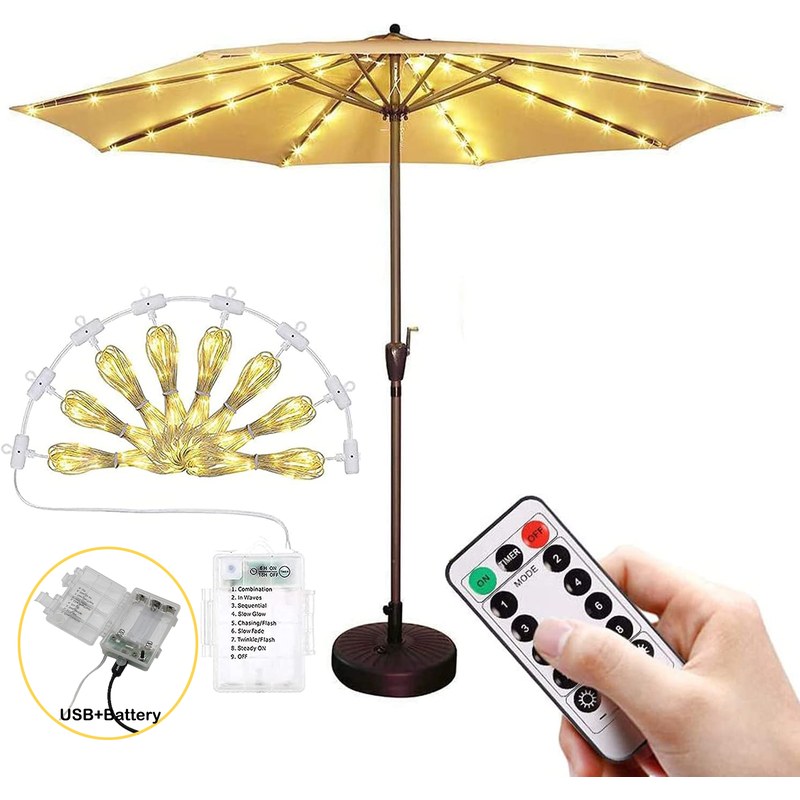A Umbrella copper wire Light-USB+battery