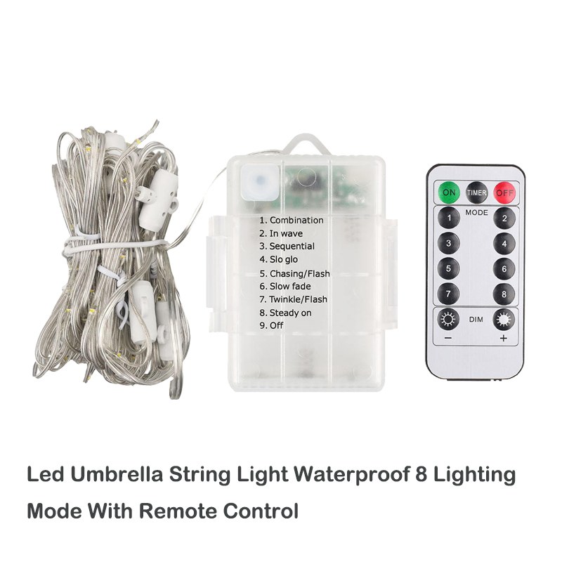 D Umbrella copper wire Light-Battery box