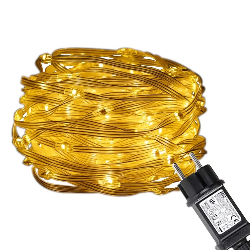 copper wire string light coated with PVC