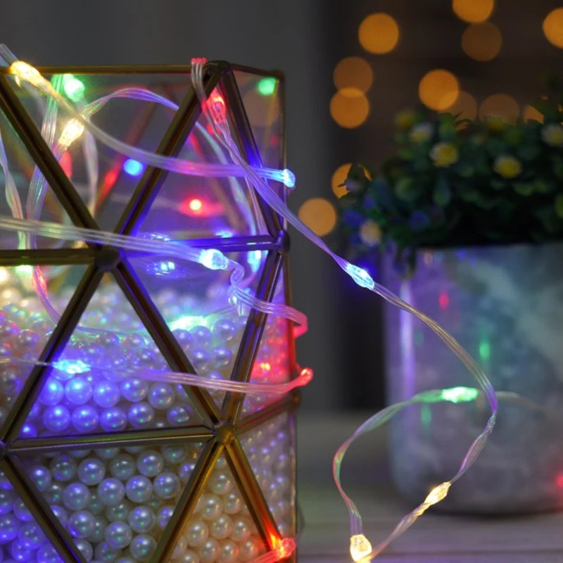 copper wire string light coated with PVC