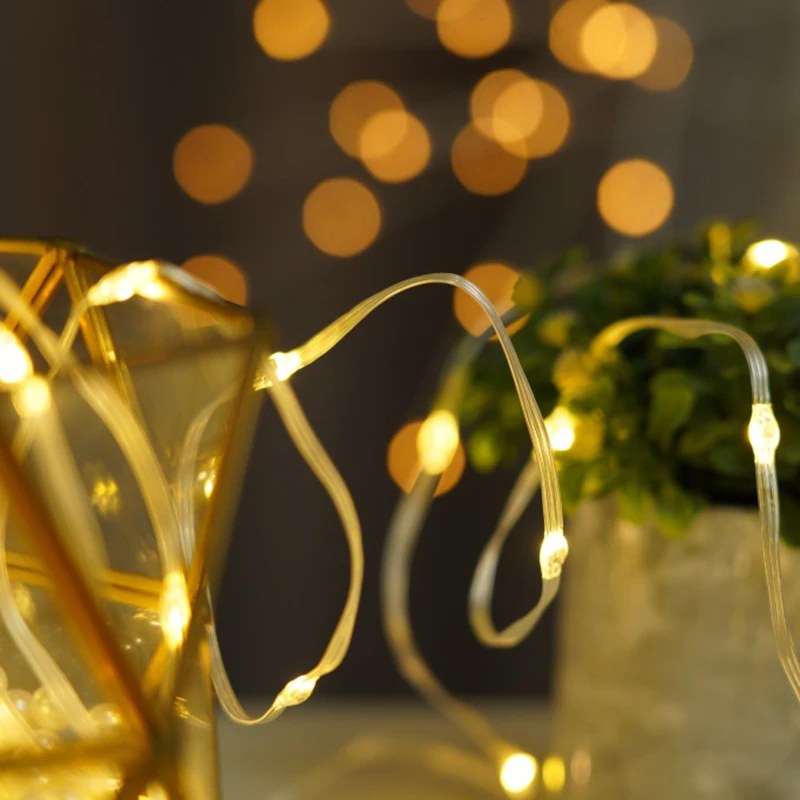 copper wire string light coated with PVC
