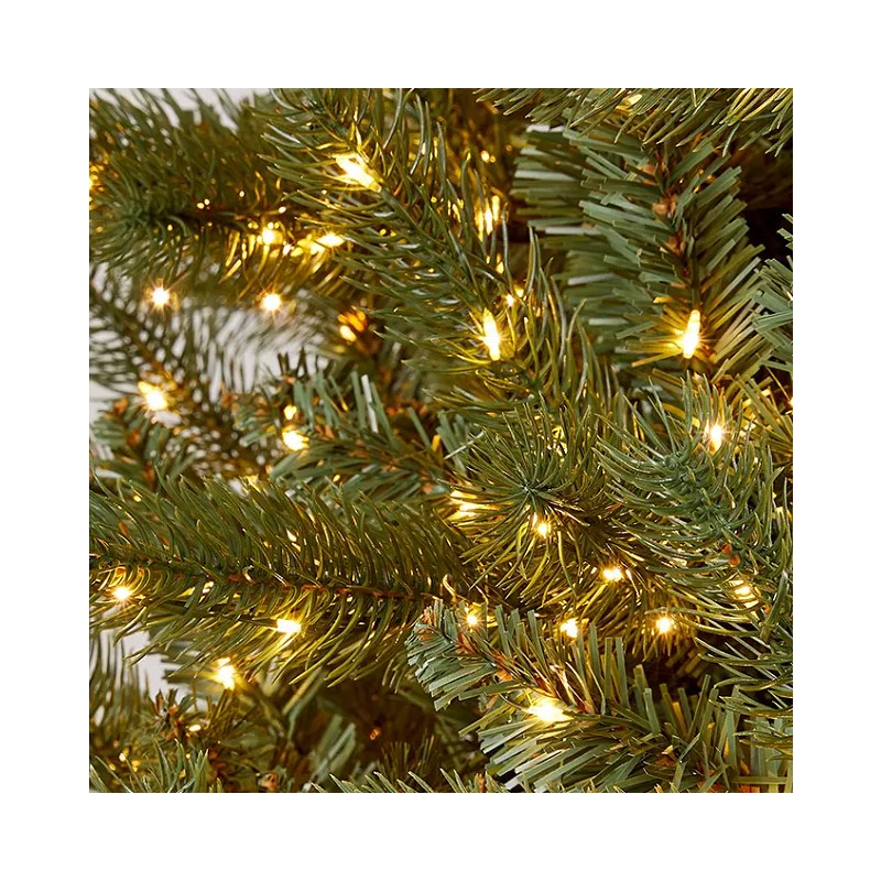 Battery box operated PVC tube String Lights green copper wire