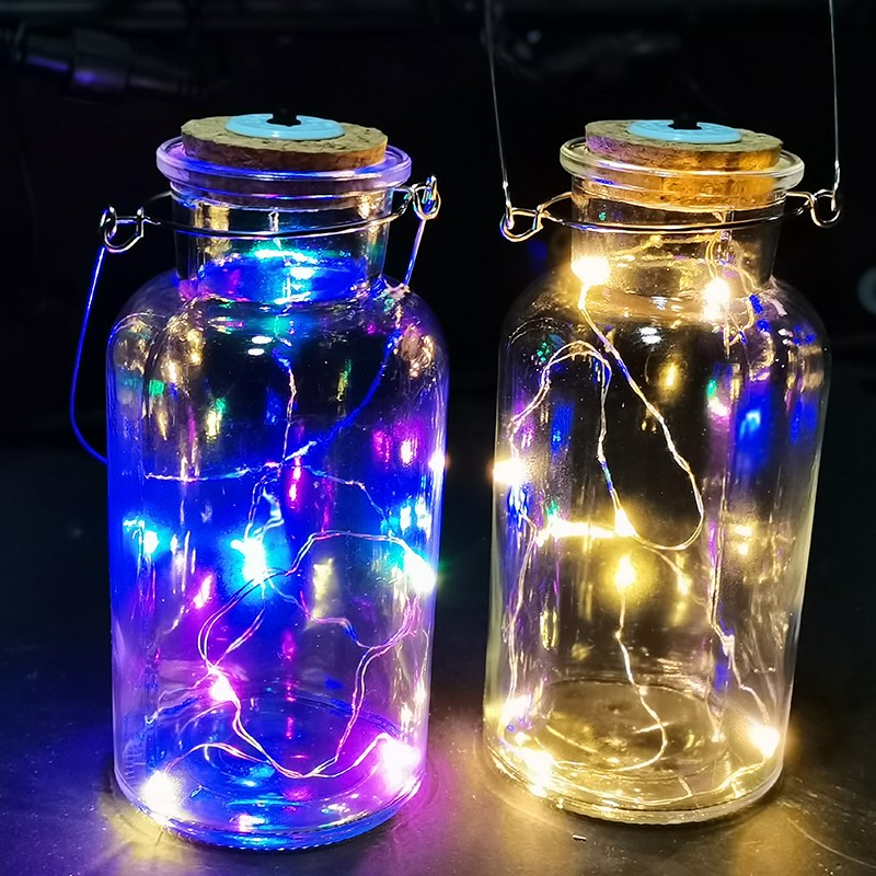 Glass bottle Copper Wire String Light