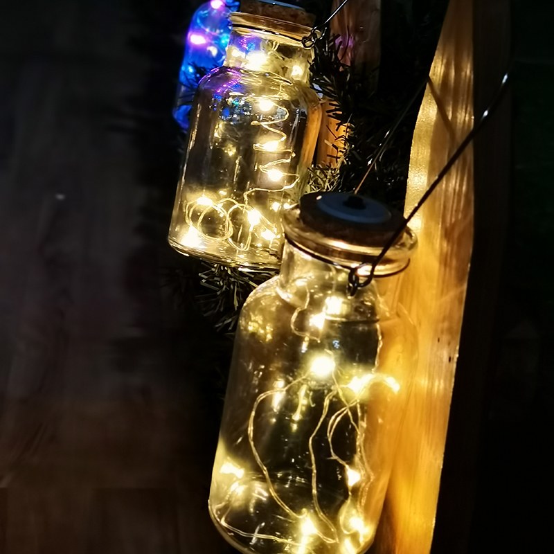 Glass bottle Copper Wire String Light