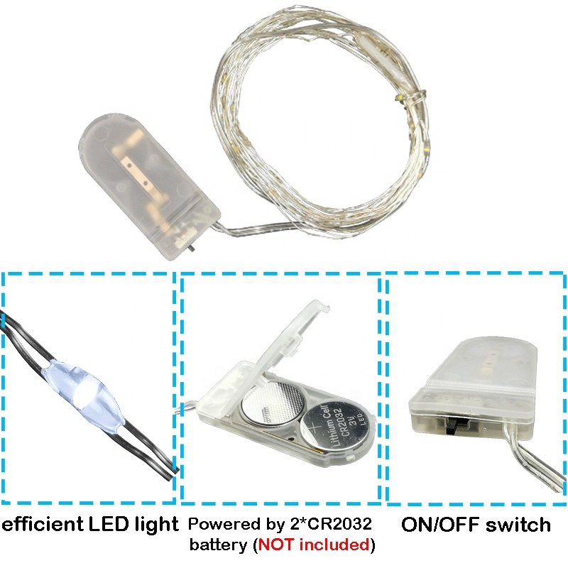Copper Wire Light with CR2032 B.O.