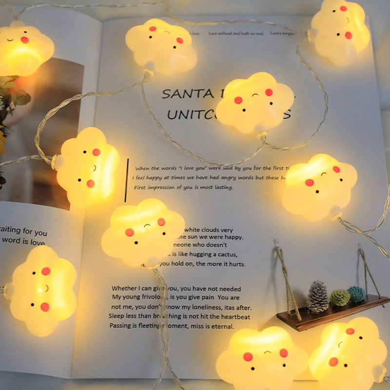 Smile cloud LED string light