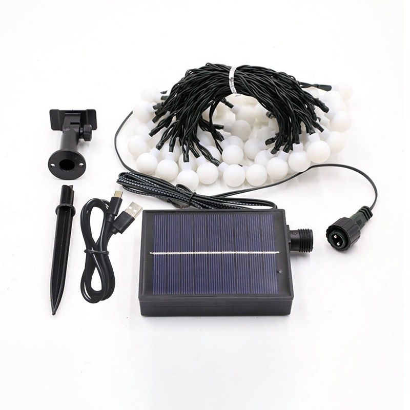 Solar Dual Purpose String Light With-PP balla – YZ-30030