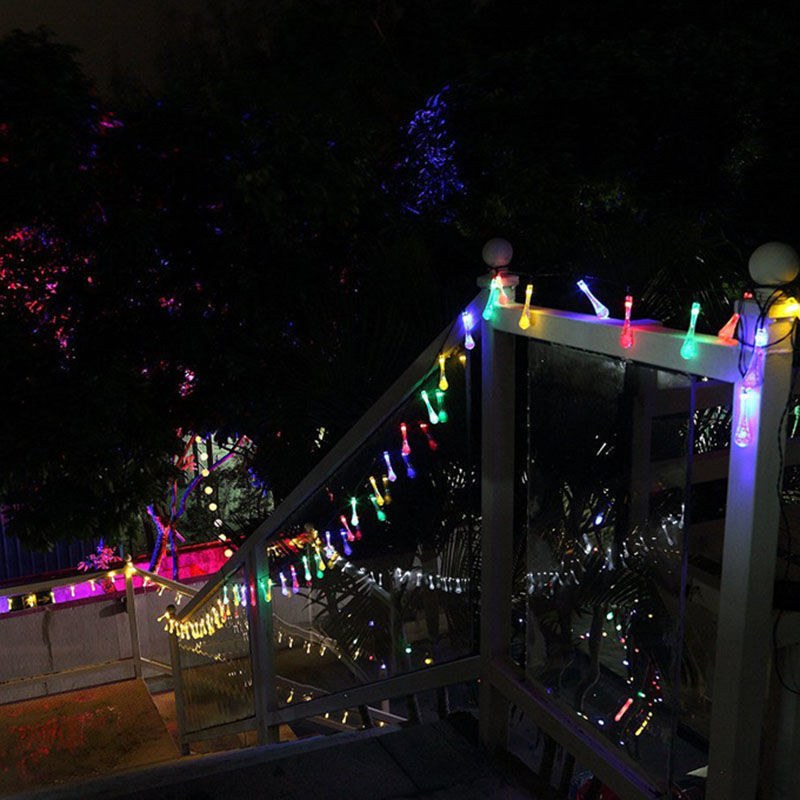 Solar LED string light-crystal Water Drop