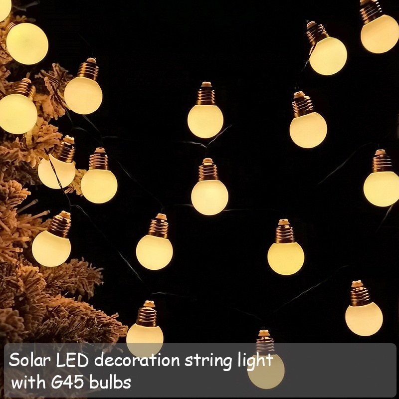Solar G45 bulb string light