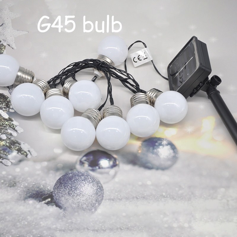Solar G45 bulb string light