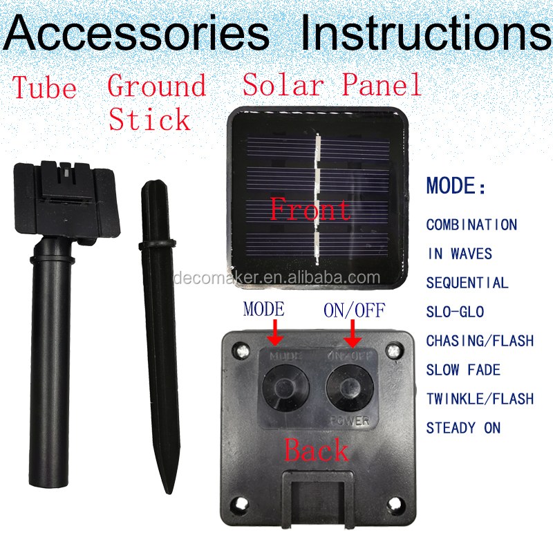 Solar panel operated green PVC copper wire