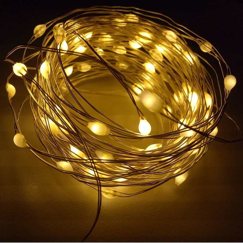 3 Times+4 Dimmer+11 Function transformer powered, warm white multicolor changing 3D WRGB copper wire string light