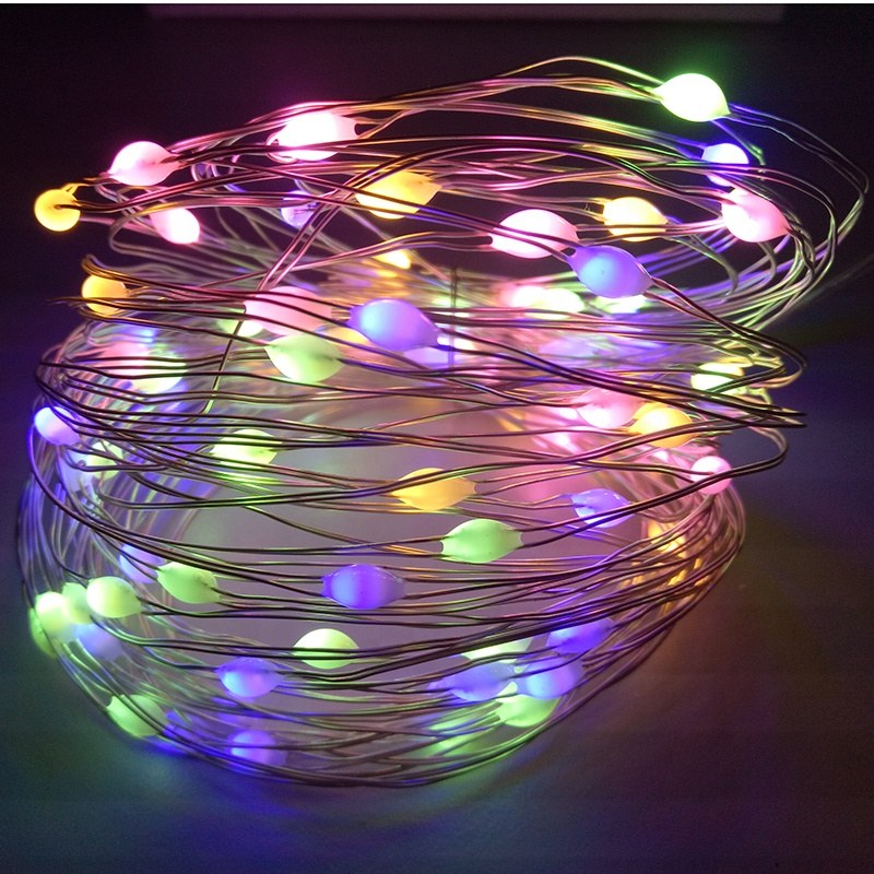 3 Times+4 Dimmer+11 Function transformer powered, warm white multicolor changing 3D WRGB copper wire string light