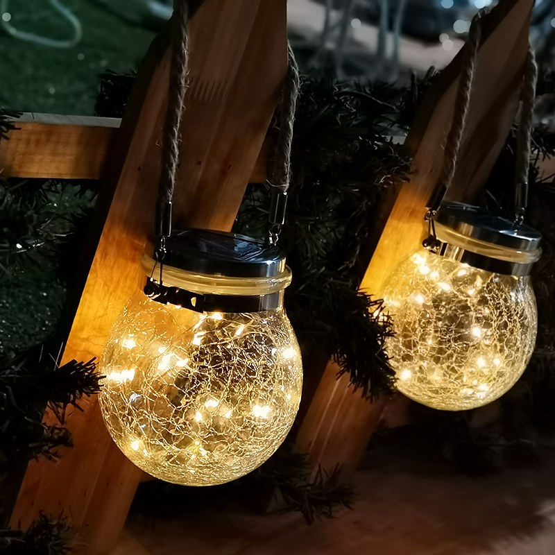 Crack-like Glass bottle Copper Wire String Light