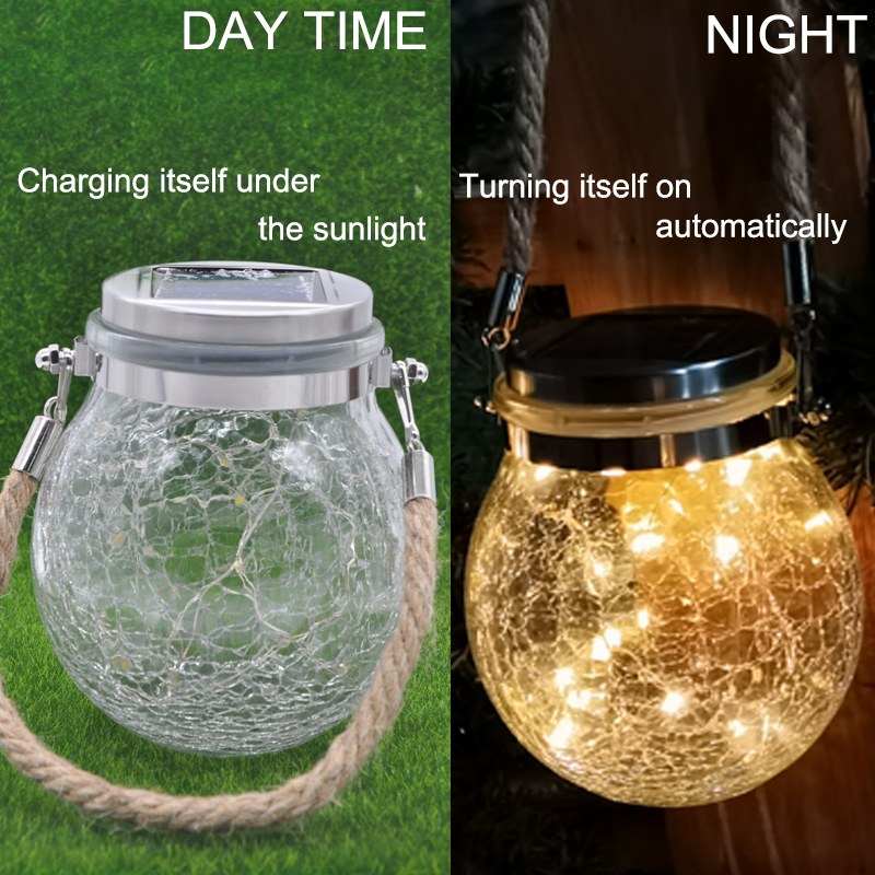 Crack-like Glass bottle Copper Wire String Light