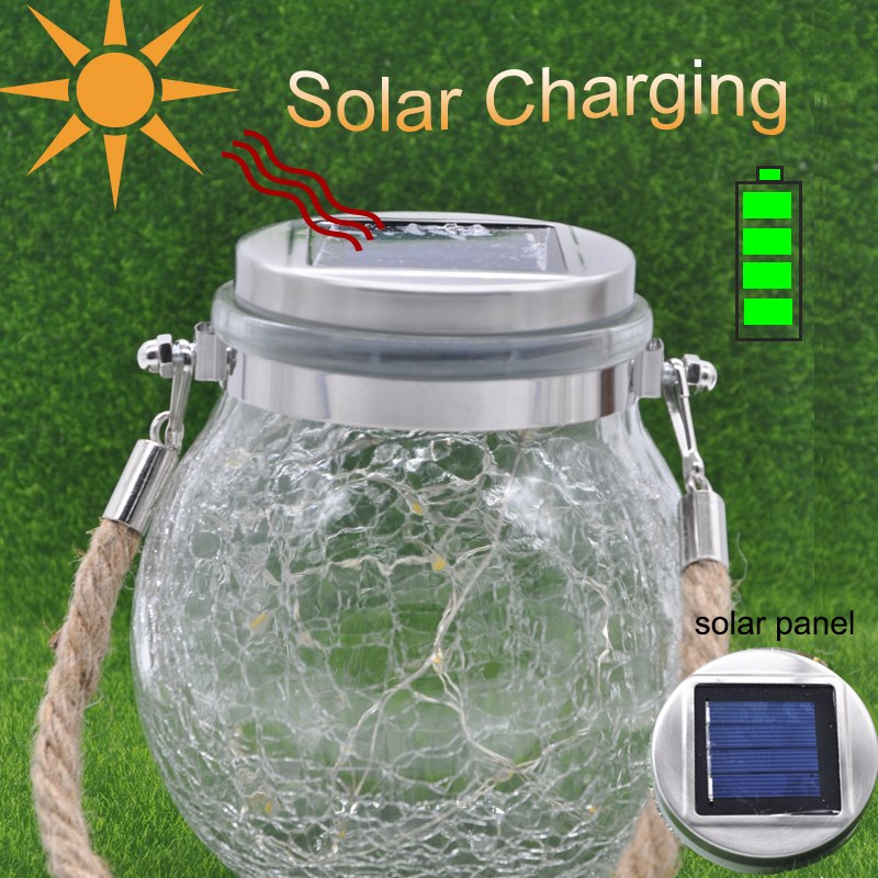 Crack-like Glass bottle Copper Wire String Light