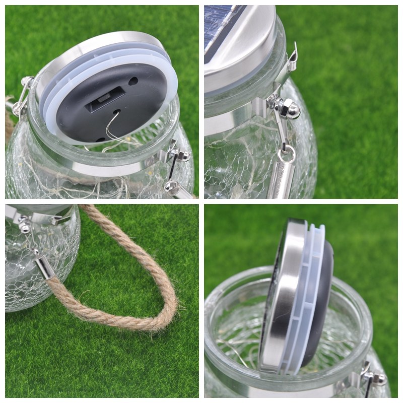 Crack-like Glass bottle Copper Wire String Light