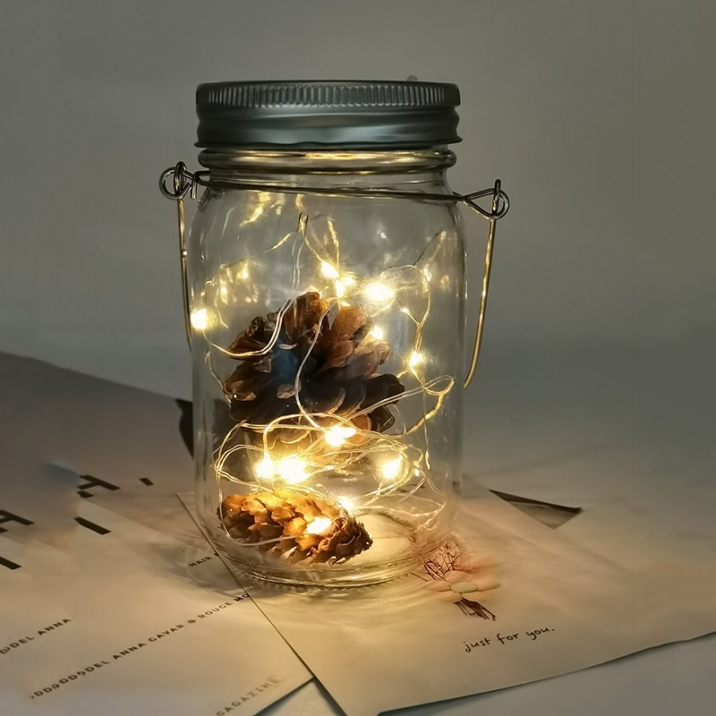 Mason Glass Jar Copper Wire String Light