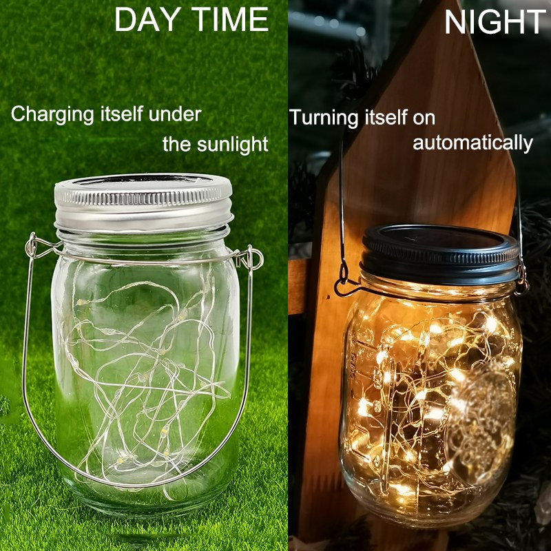 Mason Glass Jar Copper Wire String Light
