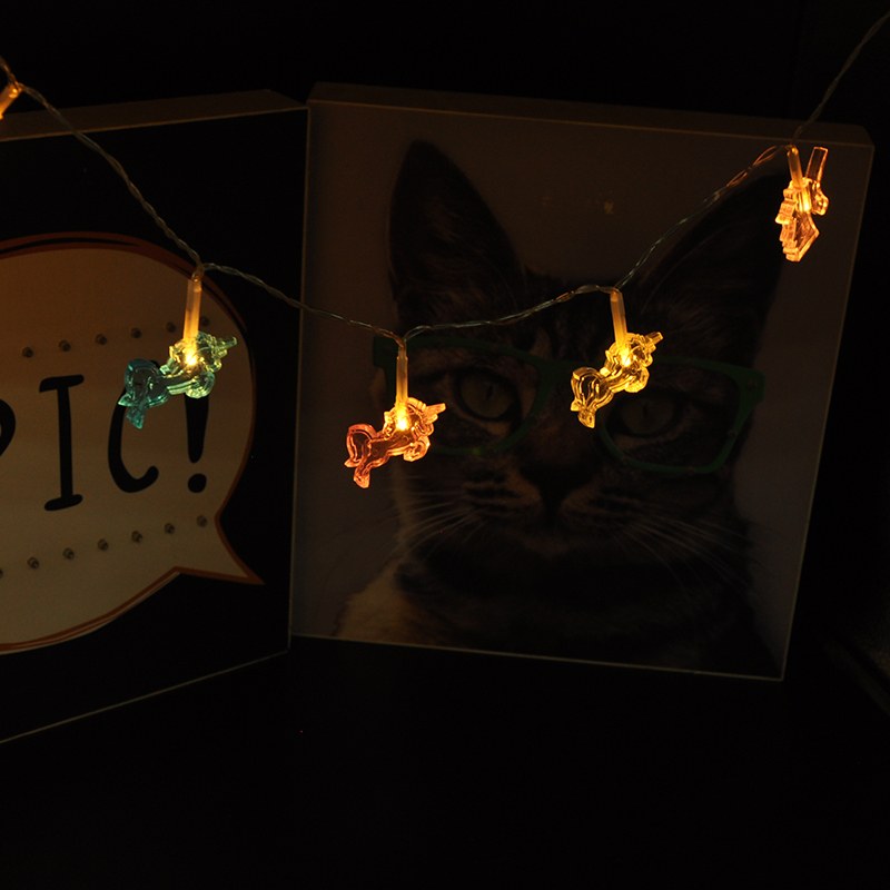 unicorn shape decorative string light for holiday party – YZ-30070