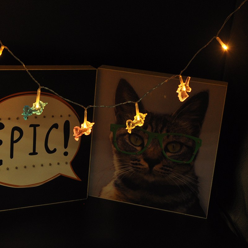 unicorn shape decorative string light for holiday party – YZ-30070