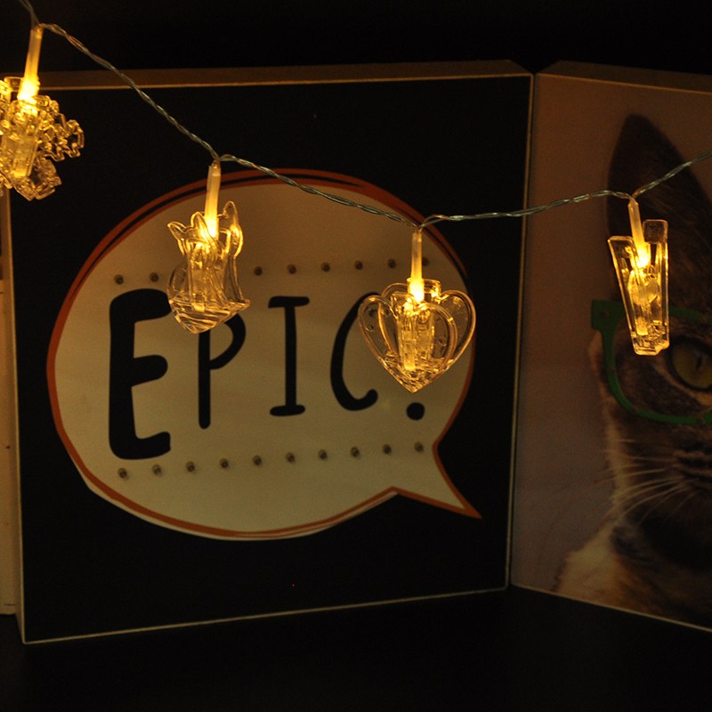 battery powered shape clips string light for home decoration – YZ-30071