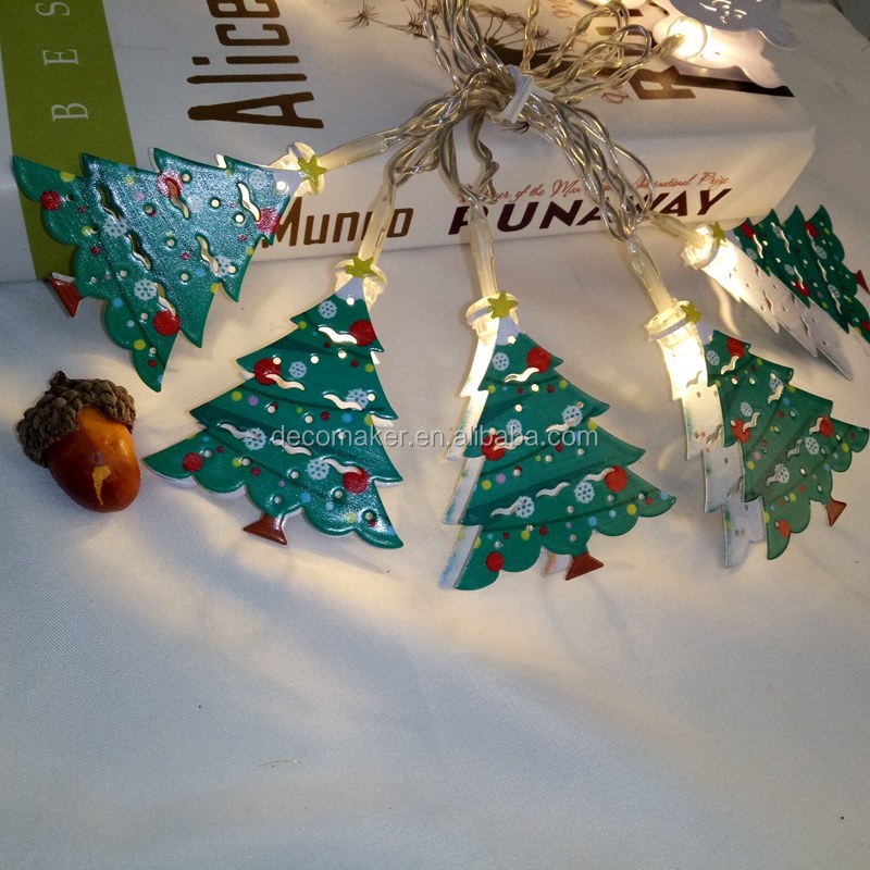 LED String Light with Metal Tree