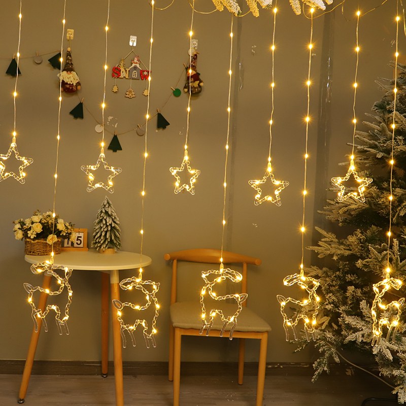 LED icicle light-5 deer+5 star