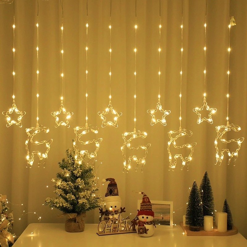 LED icicle light-5 deer+5 star