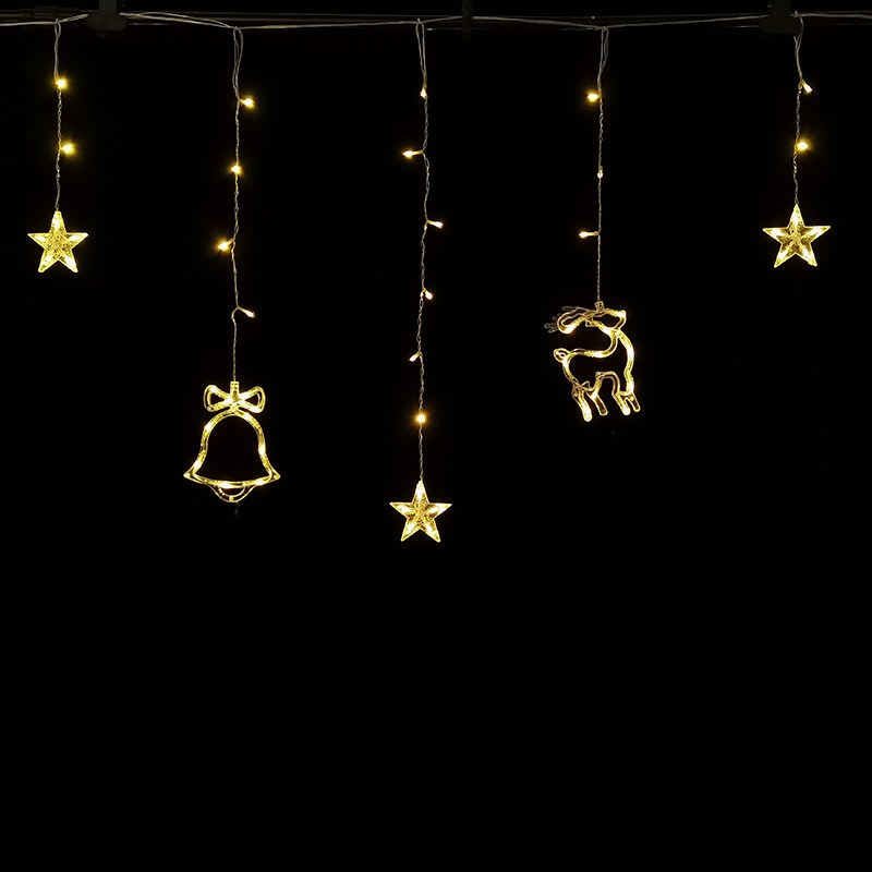 Icicle Lights-Bell/Deer/Star