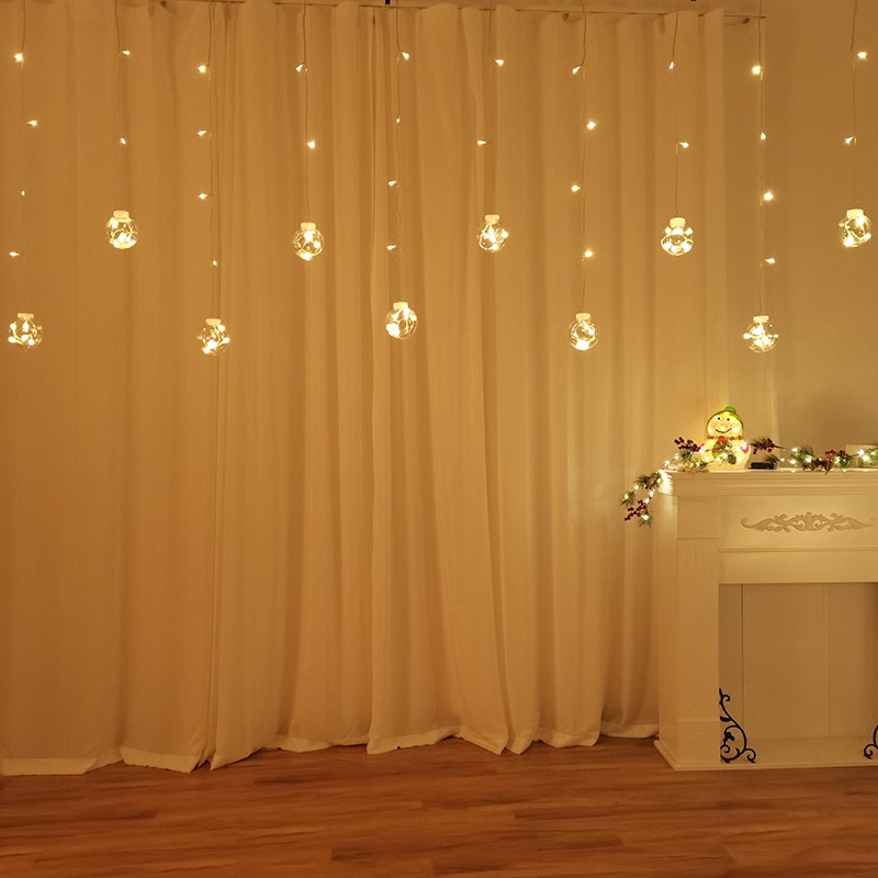 96L Wish Bal Icicle Lights-8 functions/warm white