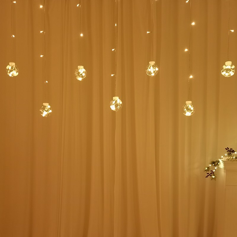 96L Wish Bal Icicle Lights-8 functions/warm white