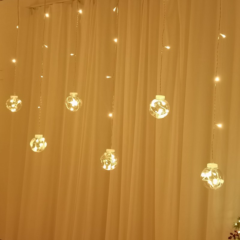 96L Wish Bal Icicle Lights-8 functions/warm white