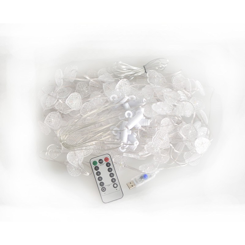 Heart curtain light-USB/PVC coated wire light