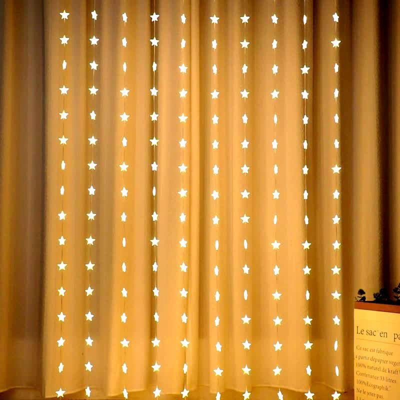 Star curtain light-USB/PVC coated wire light