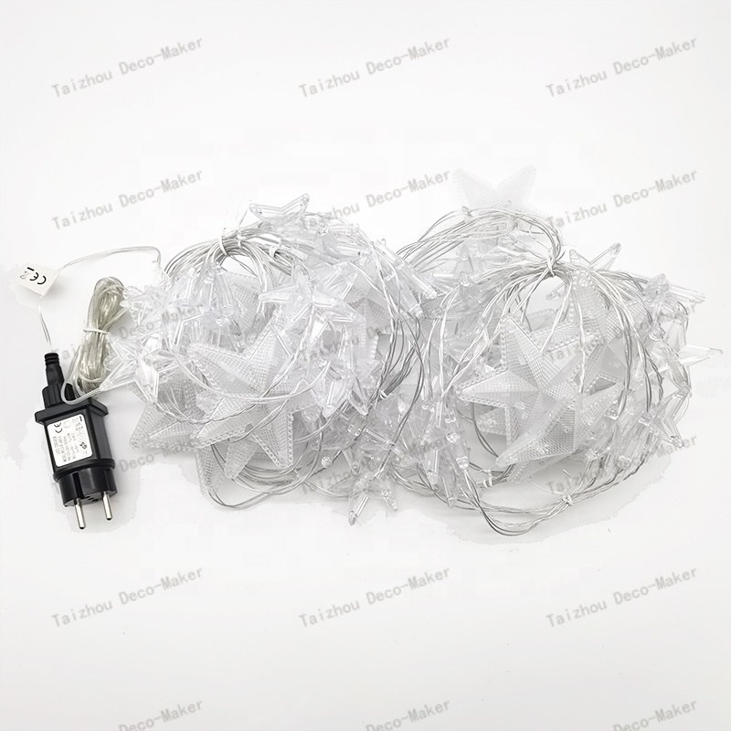 PVC wire curtain light-144 led 80 star