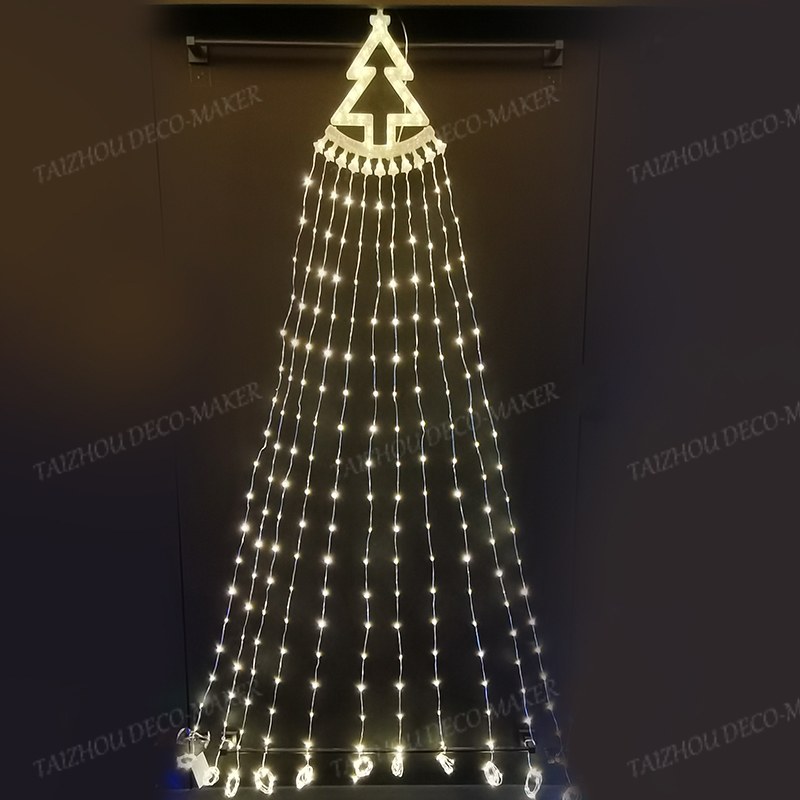 PVC wire curtain light-waterfall effect
