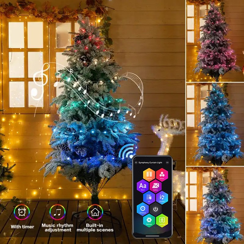 2*2M Smart Curtain Lights