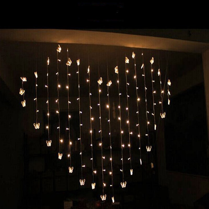 128L Heart curtain light