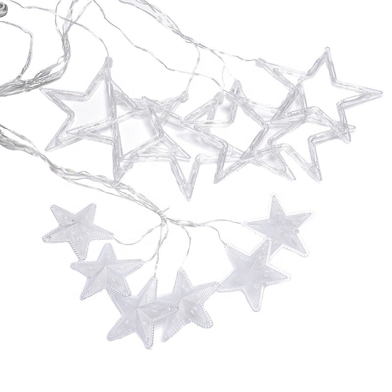 138LED star curtain light-PVC coated wire light