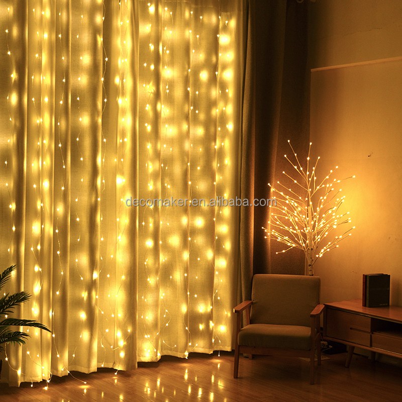 PVC coated wire light waterfall curtain light