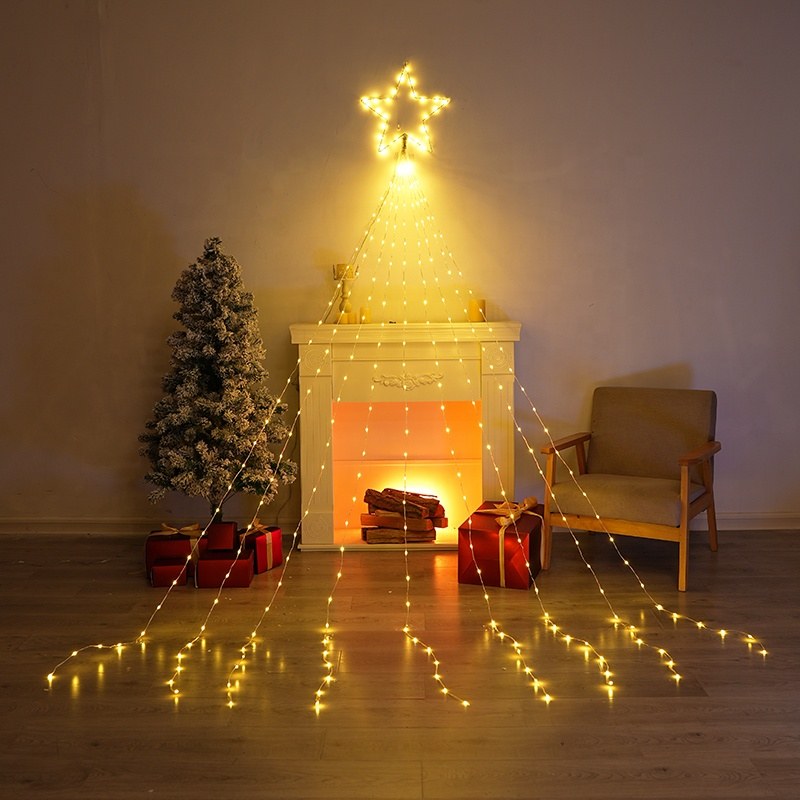 PVC coated wire light waterfall curtain light