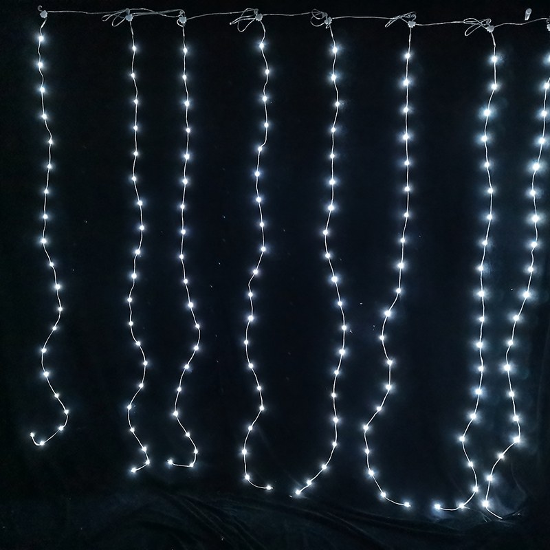 copper wire curtain light coated with PVC